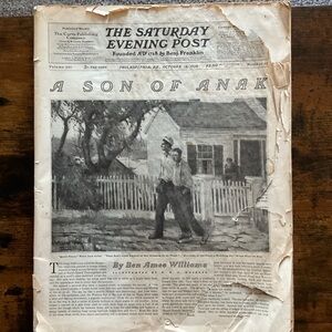 Vintage October 1928 Saturday Evening Post Magazine